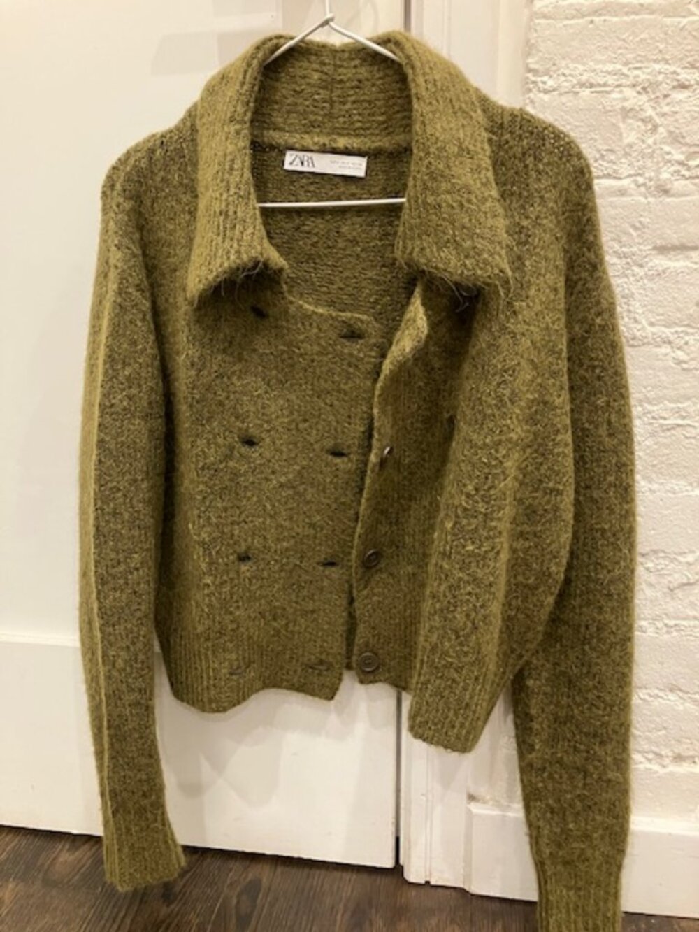 Like New Zara Green Cardigan